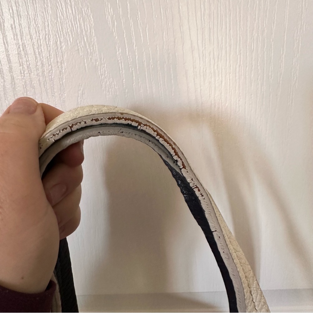 Kate Spade New York Wellesley Camryn real Leather Tote Shoulder Bag Blue & White - Picture 11 of 12